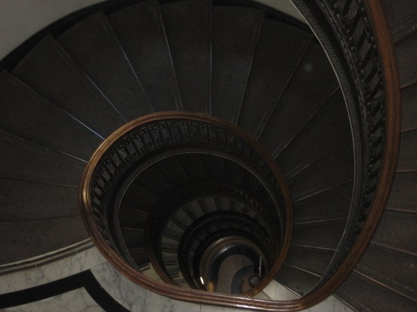 © 2012 S. D. Stewart, Staircase at Mechanics' Institute Library Building