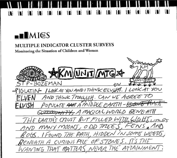 notebook © 2012 S. D. Stewart